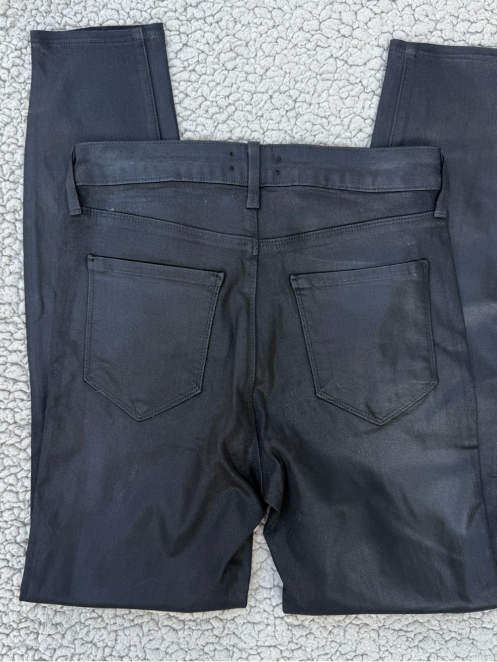 L'Agence Black Coated Skinny Jeggings - Picture 2 of 3